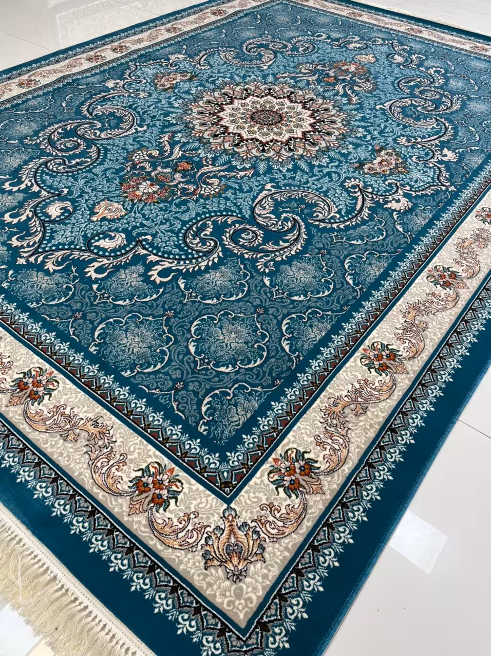 فرش ماشینی کاشان700شانه تراکم 2550صددرصد اکرولیکA