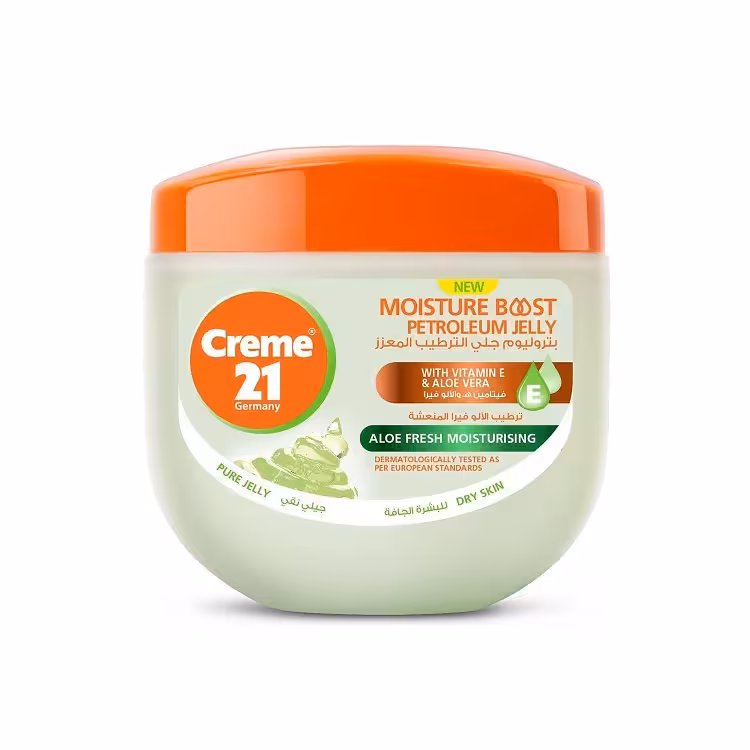 ژل وازلین مرطوب کننده آلوورا Creme 21 Moisture Boost حجم 300 میل