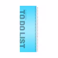 دفترچه یادداشت 80 برگ آی چاپ مدل to do list طرح minimal کد 501 آبی
