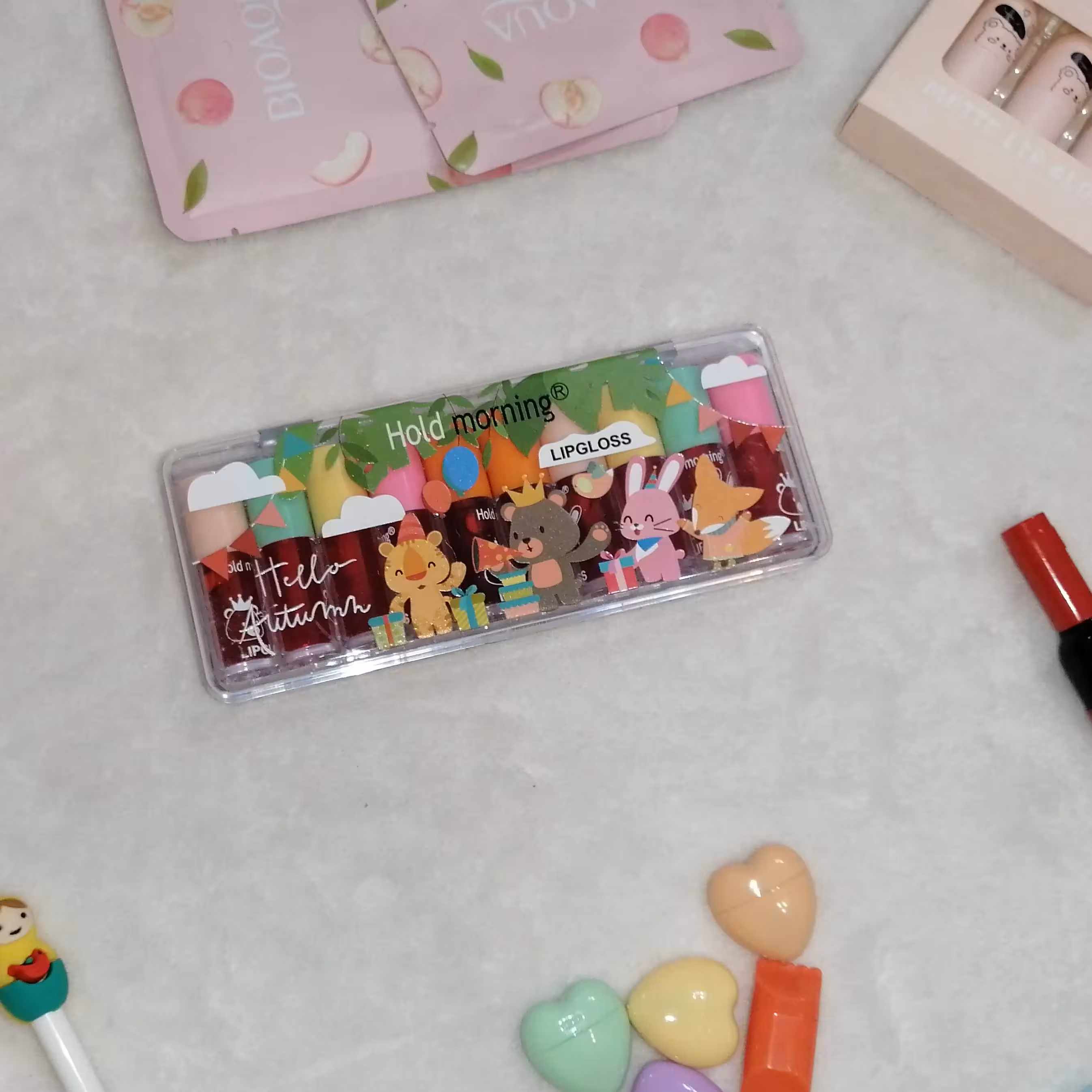 تینت لب حیوانات بسیار خوشبو و باکیفیت سایز مینی مناسب کیف رنگ صورتی خیلی ملایم