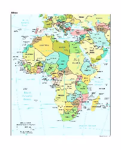 خرید و دانلود نسخه کامل کتاب Geography Map Africa