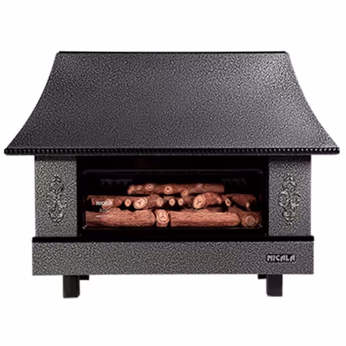 بخاری گازی شومینه ای نیک کالا مدل نفیس MC30 مشکی