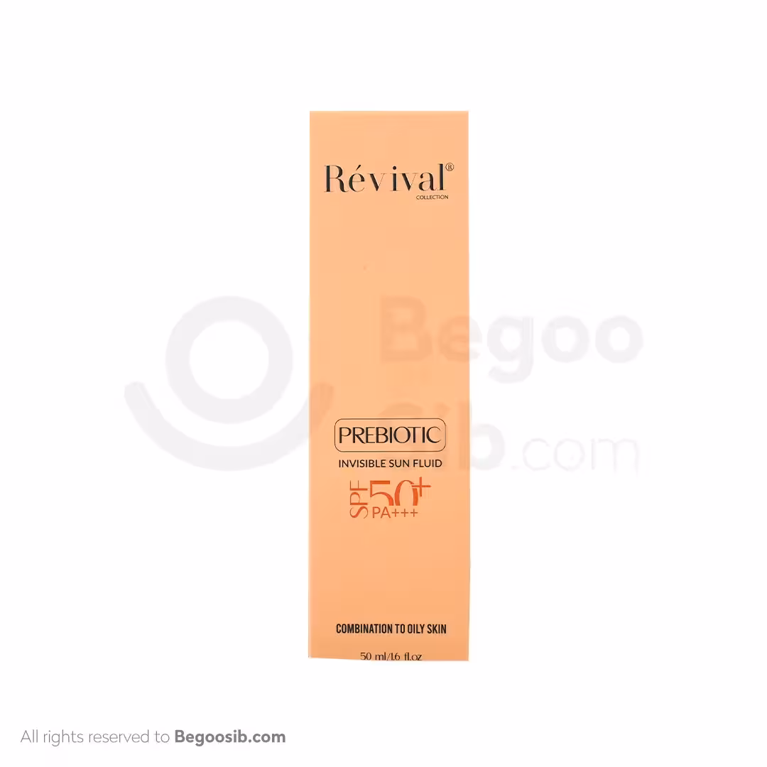 فلوئید ضد آفتاب بی رنگ SPF50 مناسب پوست چرب رویوال 50 میلی لیتری