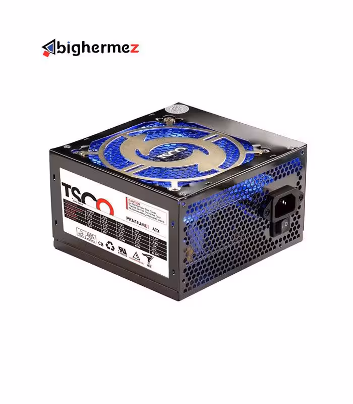 منبع تغذیه کامپیوتر تسکو مدل TP650 به همراه کابل برق