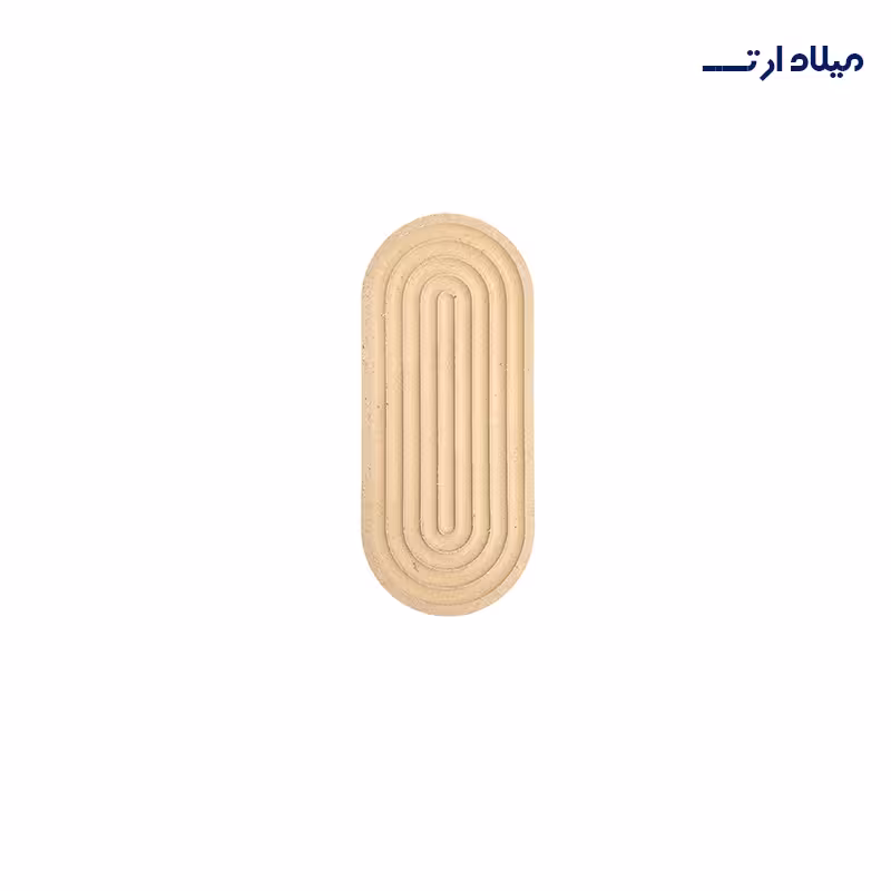 بیس MDF زیر لیوانی بیضی شیار دار10×23سانت