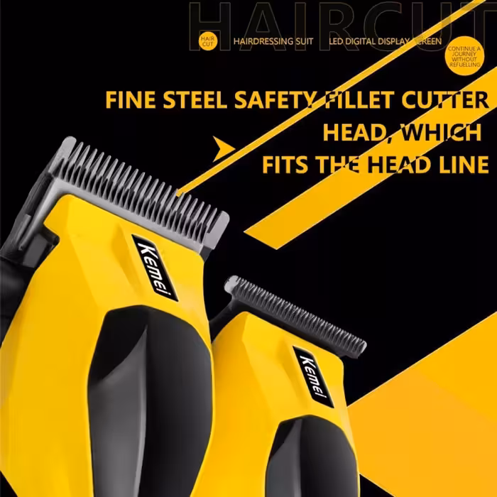 ماشین اصلاح موی سر و صورت شارژی کیمی مدل KM-8561 مجموعه 2 عددی