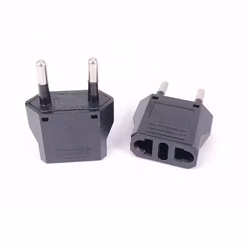 دوشاخه تبدیل110 دو کاره مغزی برنجی