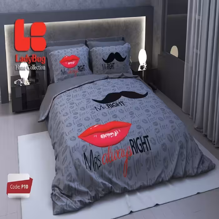 سرویس روتختی لیدی باگ LB کد P-10 دونفره 6 تکه 