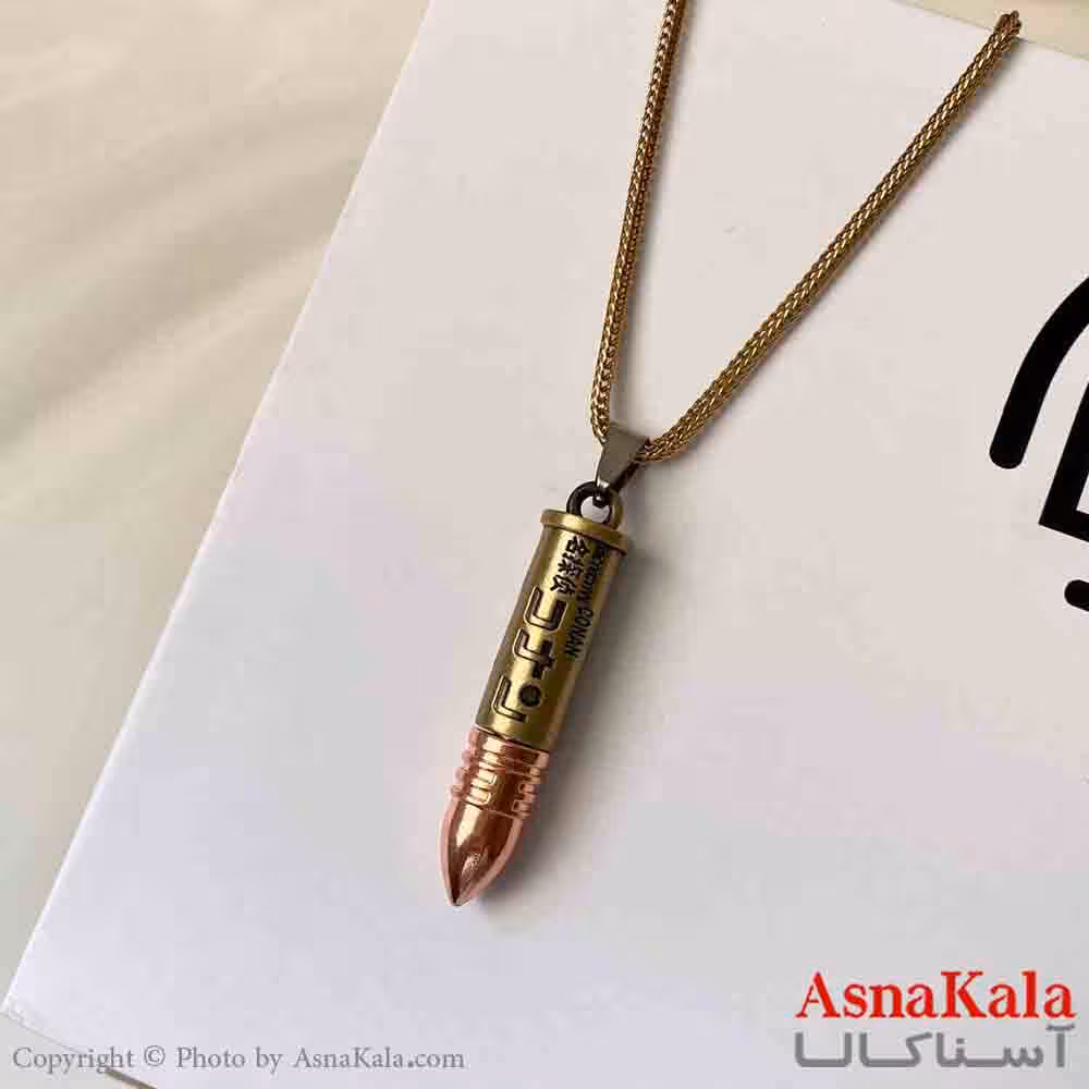 گردنبند گلوله اسپورت رنگ طلایی کد GNB161859W