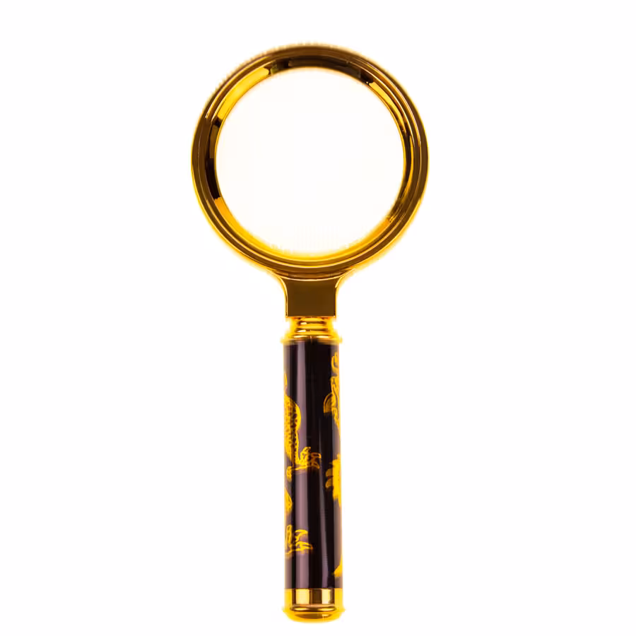 ذره بین دسته طلایی 60 میلیمتری درجه یک