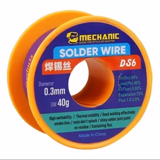 سیم لحیم  MECHANIC SOLDER 0.3mm 40g