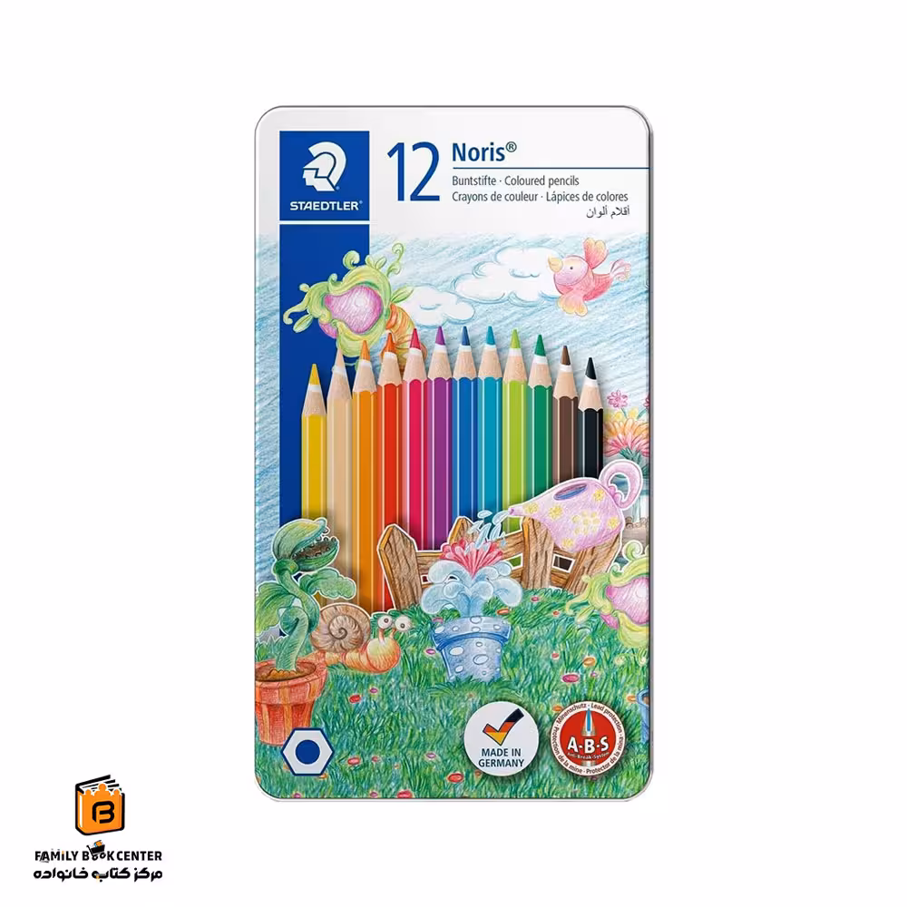مداد رنگی 12 رنگ مدل Noris استدلر (STAEDTLER)