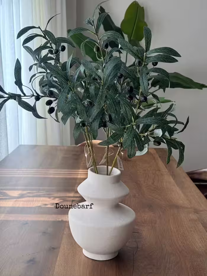گلدان مات سفید 9041
