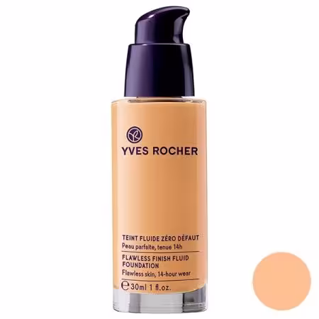 کرم پودر فلوئید پمپی ایوروشه مدل Flawless Finish Fluid Rose 300