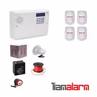 پکیج دزدگیر اماکن باسیم مدل سایلکس سیم کارتی و تلفنی SG8PY4