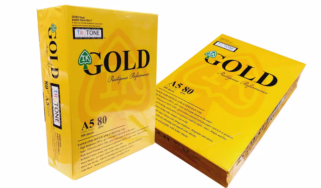 کاغذ A5 گلد 80 گرمی بسته 1000 عددی