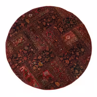 فرش دستباف دایره مدل چهل تیکه کد 4030235