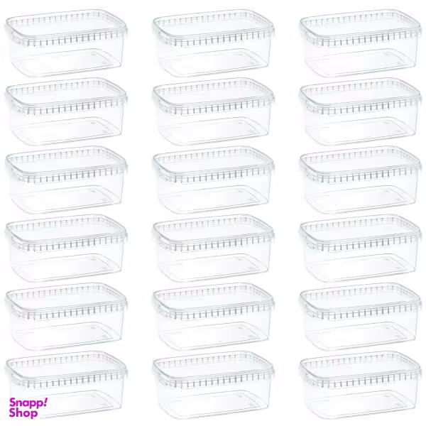 ظرف نگهدارنده طب پلاستیک مدل 1200C بسته 18 عددی