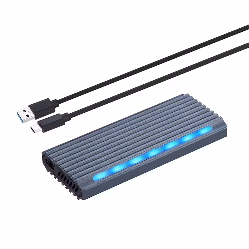باکس هارد اس اس دی M.2 NVME چراغ دار USB 3.1
