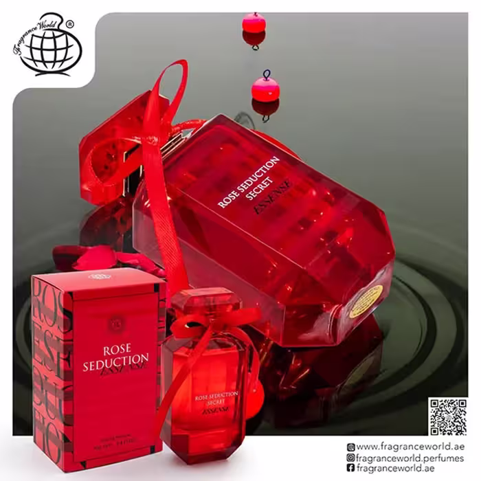 عطر ادکلن زنانه فراگرنس ورد مدل Rose Seduction Secret Essense، رایحه Victoria’s Secret Bombshell Intense