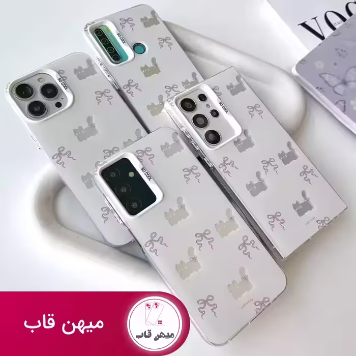 قاب گوشی سامسونگ و شیائومی پاپیون و گربه - کد (45615)