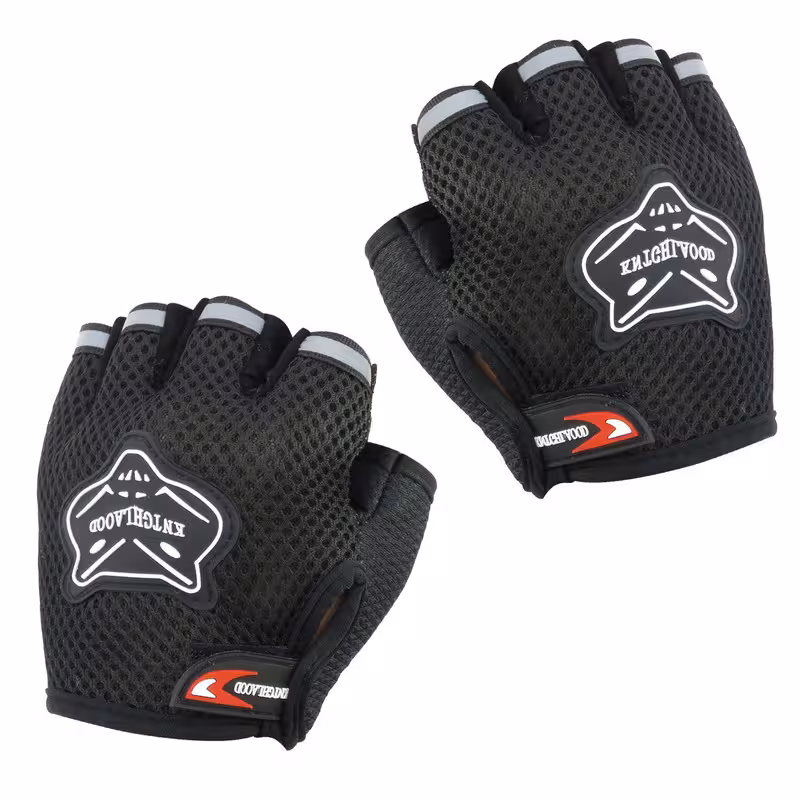 دستکش دوچرخه سواری مدل نیمه انگشتی طرح تابستونی کد 1648 سایز L | کالا مکس