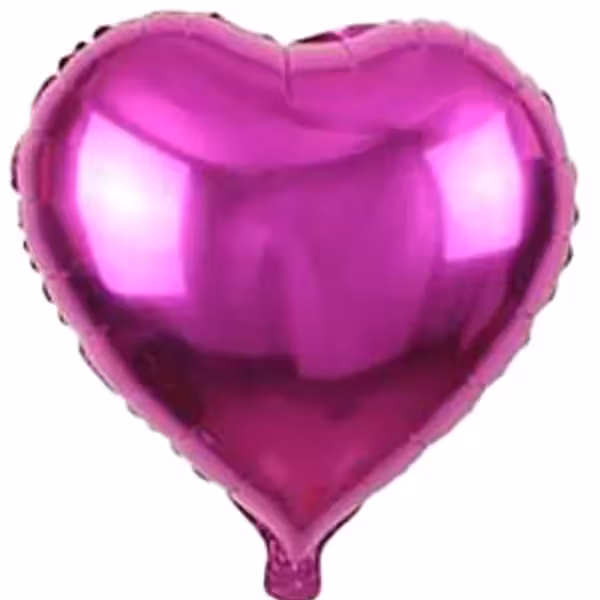 بادکنک فویلی قلب سرخابی