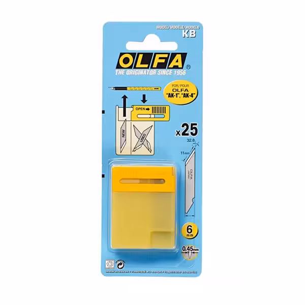 تیغ کاتر الفا OLFA KB بسته 25 عددی