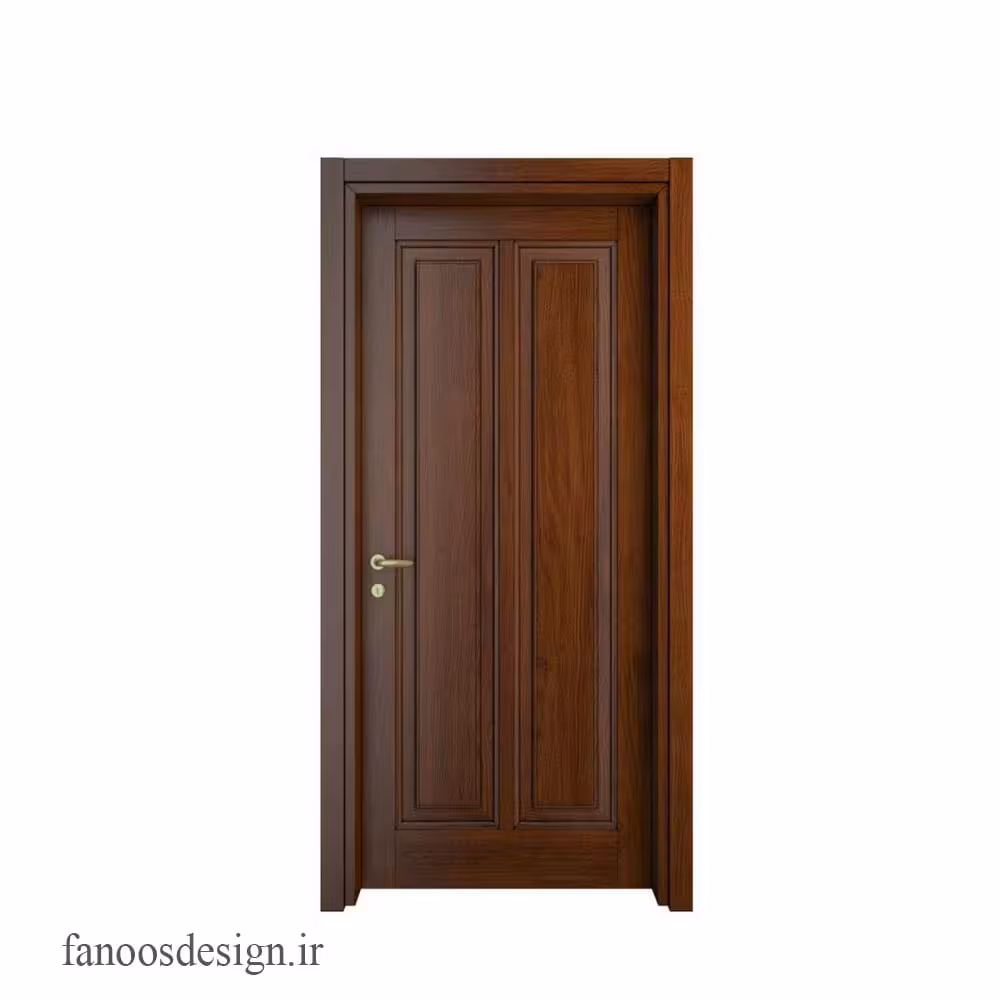 درب چوبی قهوه‌ای کد 4409