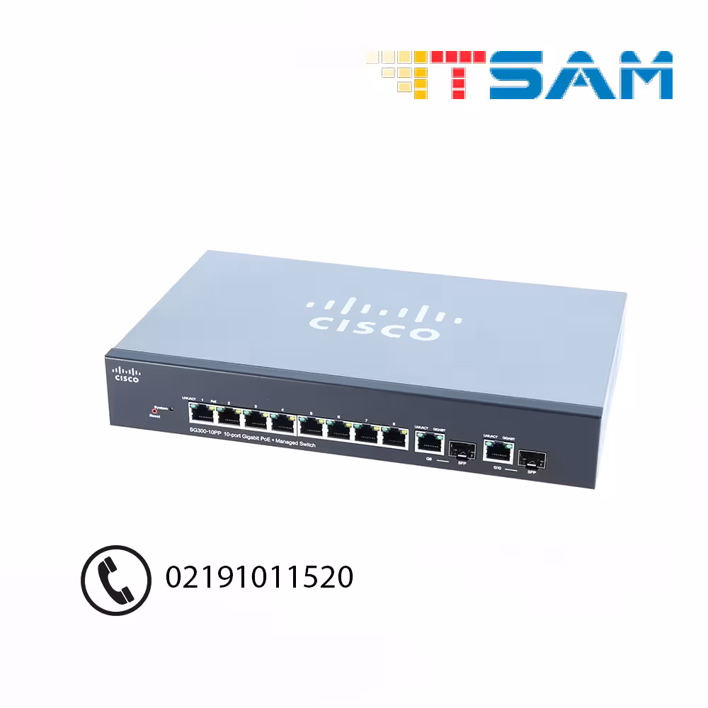 سوئیچ سیسکو مدل SG300-10P