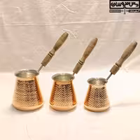 قهوه جوش مسی سایز 3 مدل فلت وایت