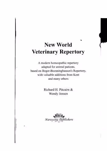 خرید و دانلود نسخه کامل کتاب New World Veterinary Repertory. Часть 1
