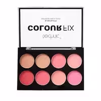 پالت رژگونه تکنیک Technic مدل Color Fix مات با پیگمنت فشرده