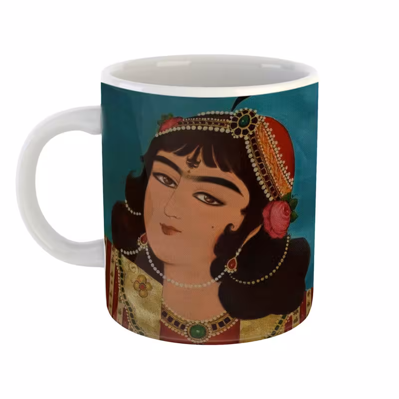 ماگ طرح قاجاری زن قاجاری 2 کد 01