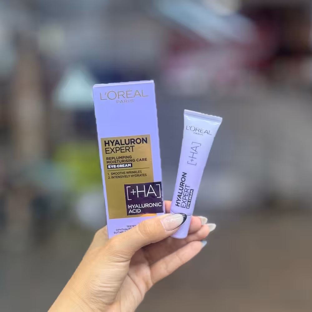کرم دور چشم آبرسان و ضد چروک هیالورون اکسپرت لورال LOREAL