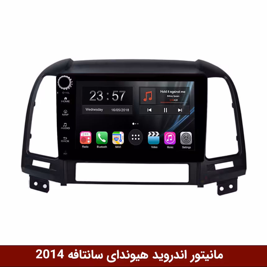 مانیتور اندروید هیوندای سانتافه 2014 برند وینکا مدل LY865 سری S170 *ولوم‌دار*