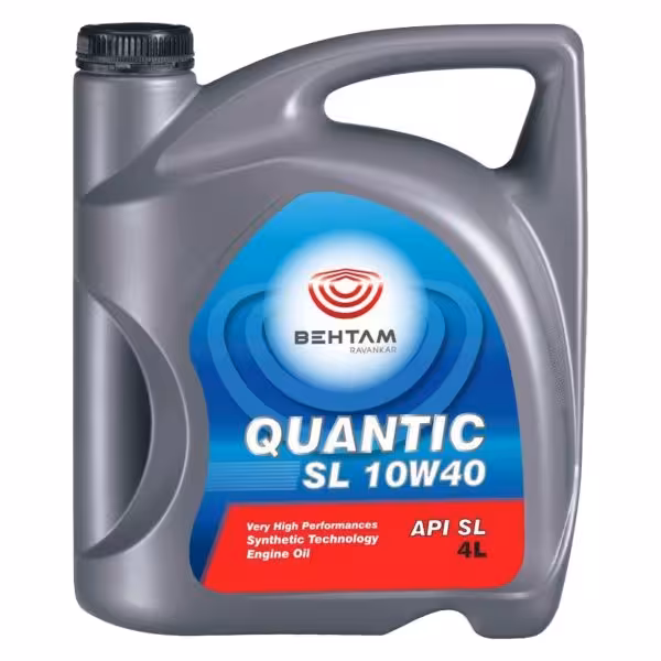 روغن موتور خودرو بهتام روانکاو مدل Quantic Sl-10W40 حجم 4 لیتر