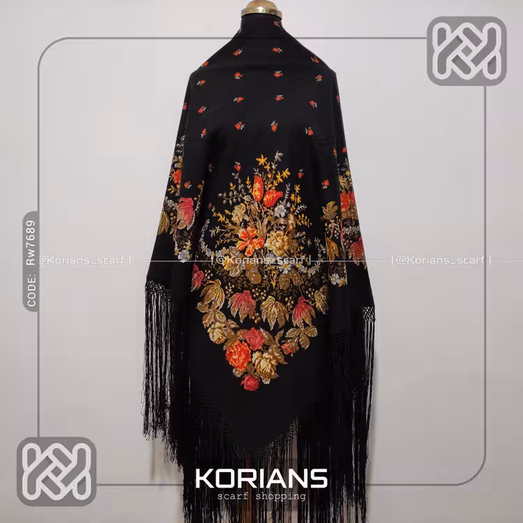 روسری طرح دلار کد rw7689