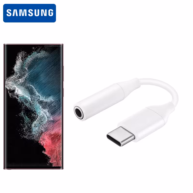 مبدل تایپ سی به جک 3.5 میلیمتری S22 Ultra سامسونگ Samsung Type-C Headset Jack Adapter