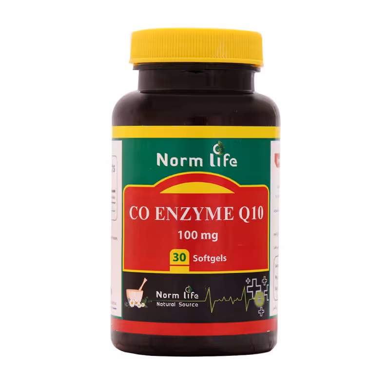 سافت ژل کو آنزیم کیوتن 100 میلی گرم نورم لایف 30 عدد | Norm Life Co Enzyme Q10 100 mg