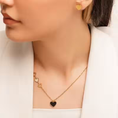 نیم ست عشق ابدی استیل میدرخشد،قلب ها میتپد.