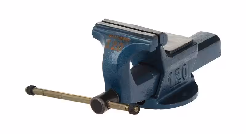 گیره رومیزی فولادی سایز 120 میلیمتر ایران صنعت (طرح ماتادور) IRAN SANAT