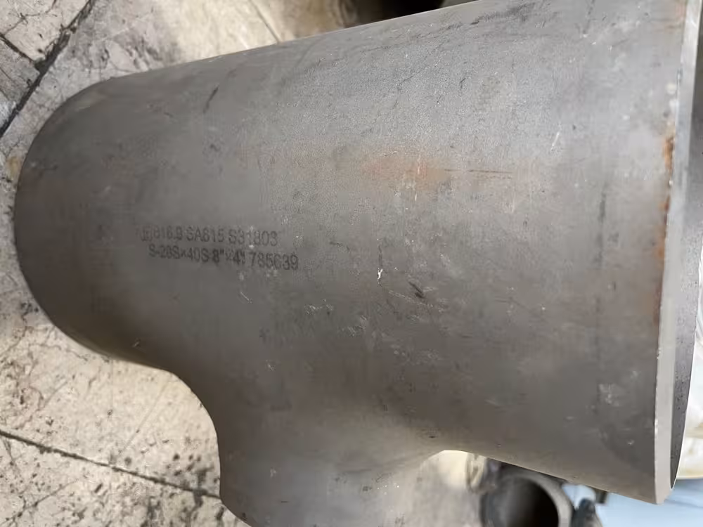 سه راه 4 * 8 اینچ دابلکس رده  S20S * 40S تبدیلی  از جنس   A 815 / S31803