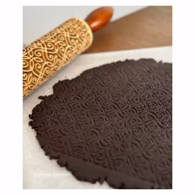 وردنه چوبی طرح هزارتو