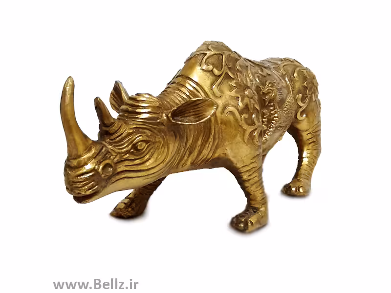 مجسمه کرگدن برنزی