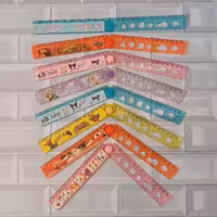 خطکش تاشو شابلون دار 30 سانتی