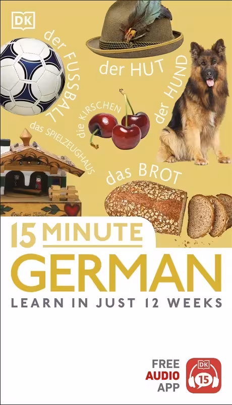 کتاب آموزش زبان آلمانی در دقیقه 15 minute German