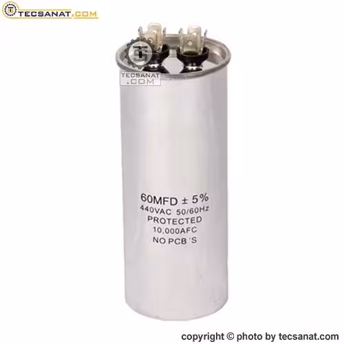 خازن فلزی 60 میکروفاراد