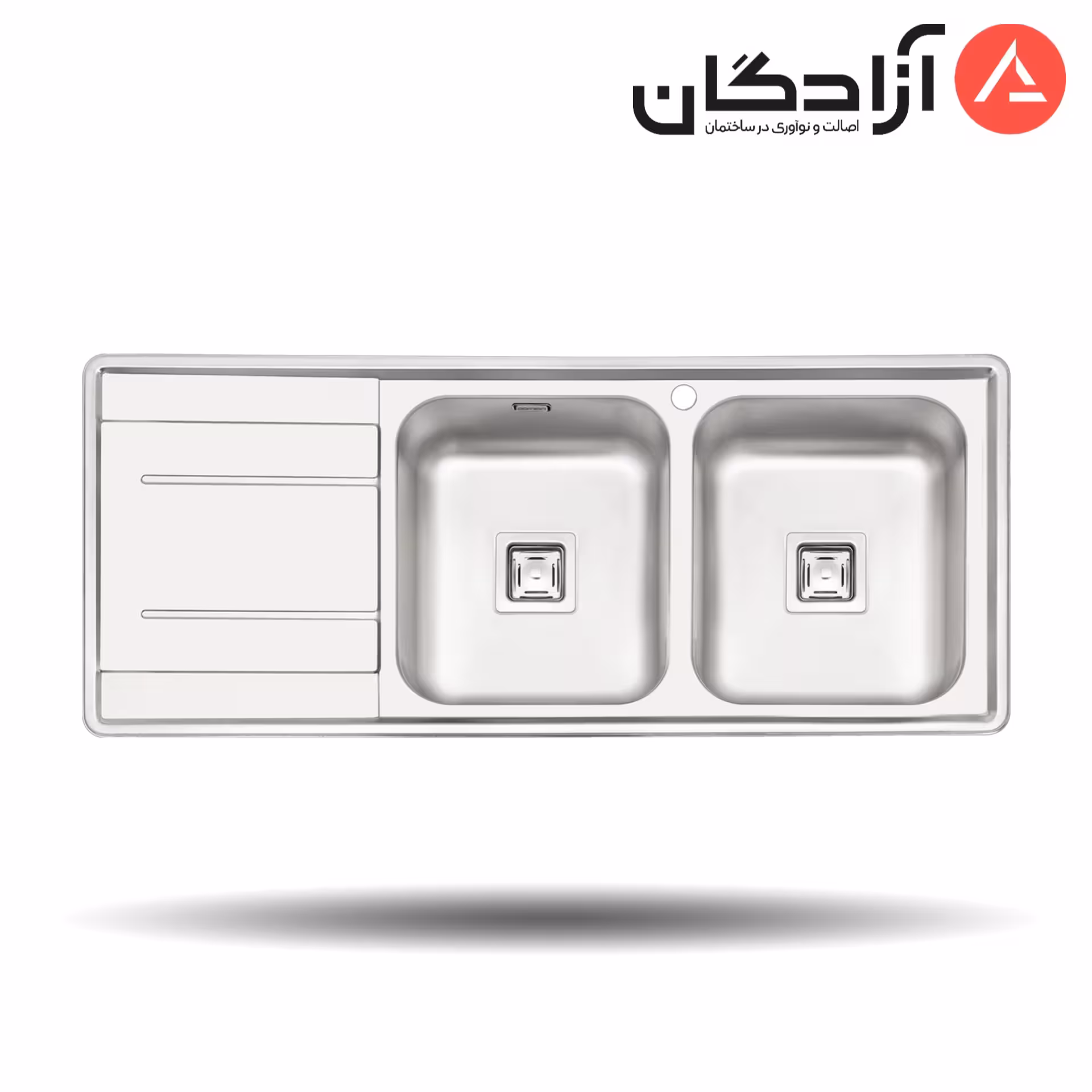 سینک نیمه فانتزی توکار پرنیان استیل PS2214