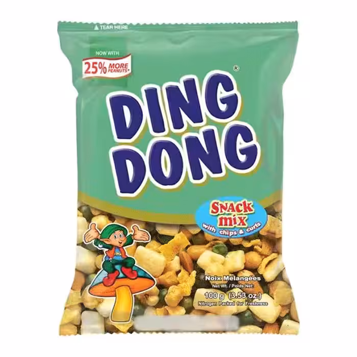 اسنک میکس آجیل هندی دینگ دانگ حجم 100 گرم